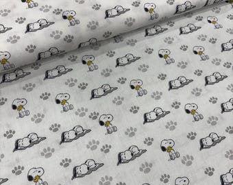 Snoopy and Woodstock fabric 100% cotton