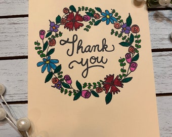 Hand drawn card | Etsy