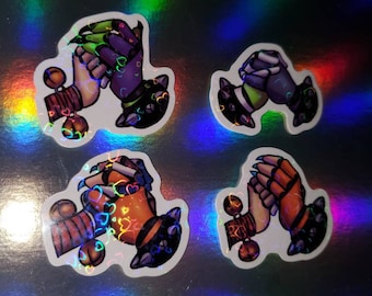 READ DESCRIPTION Fnaf Five Nights at Freddy's Security Breach Ships holding hands stickers