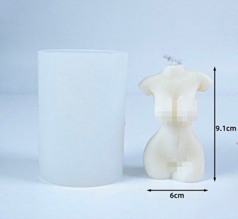 Body art /woman aroma candle mold/ plaster mold /Diy candle Etsy