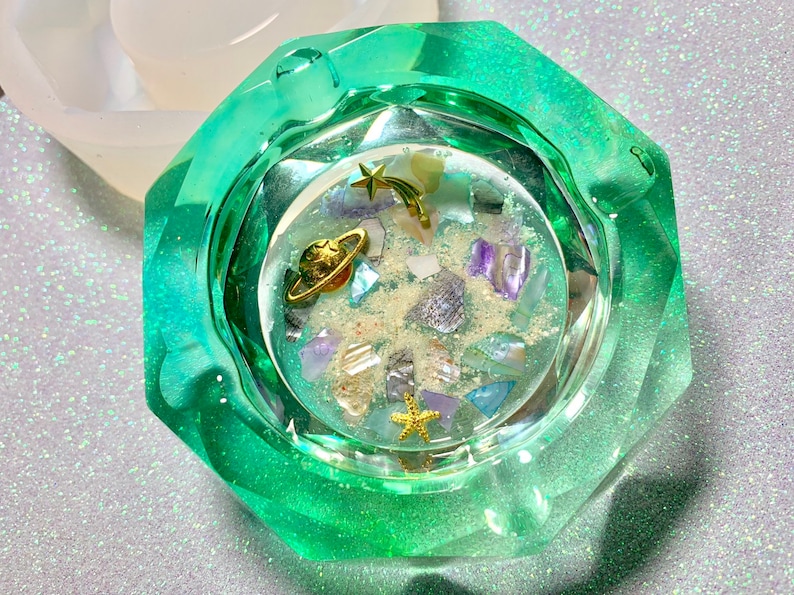 Shiny ashtray silicone mold UV resinresin craft