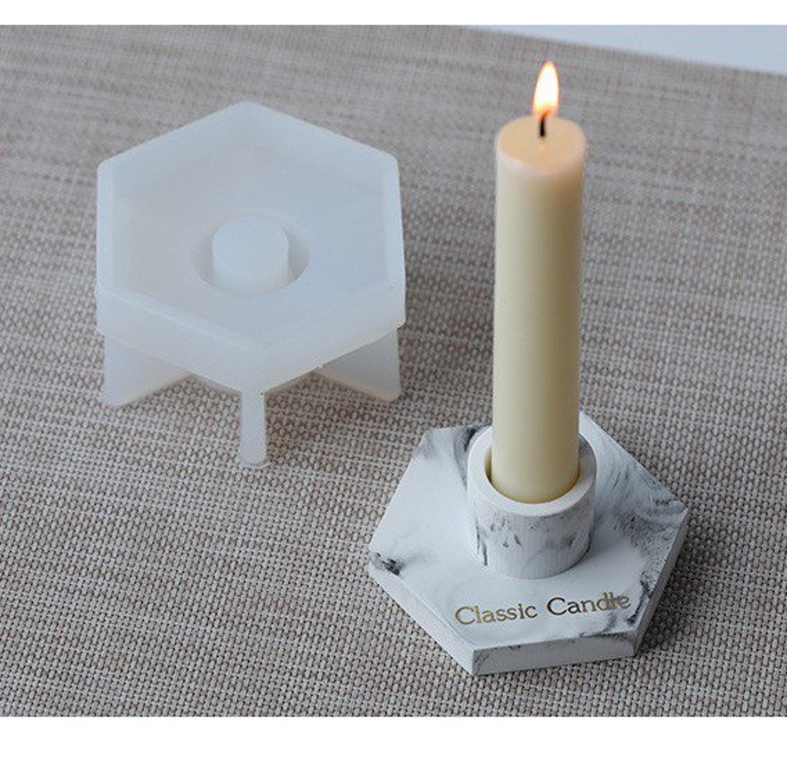 5sided Candle holder mold/Geometry shape aroma candle holder Etsy