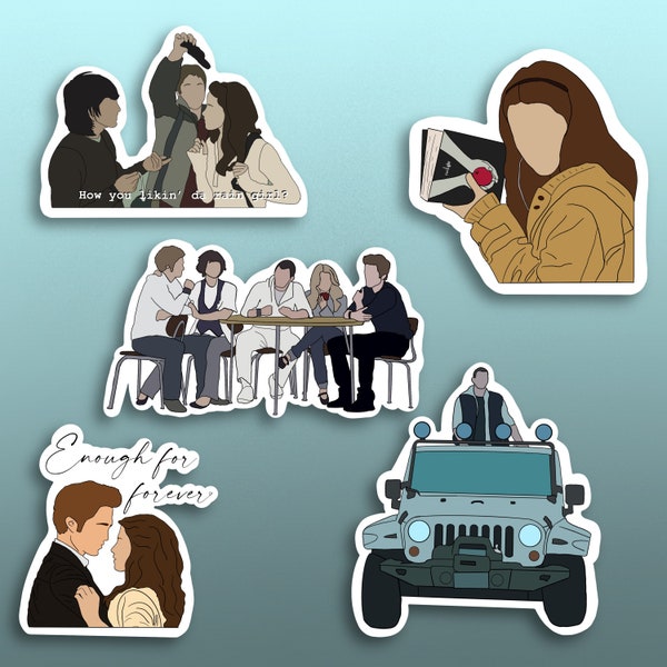 Twilight Saga stickers, individual and packs; laptop stickers, waterproof, small stickers, team edward, Emmett Cullen, Bella Swan