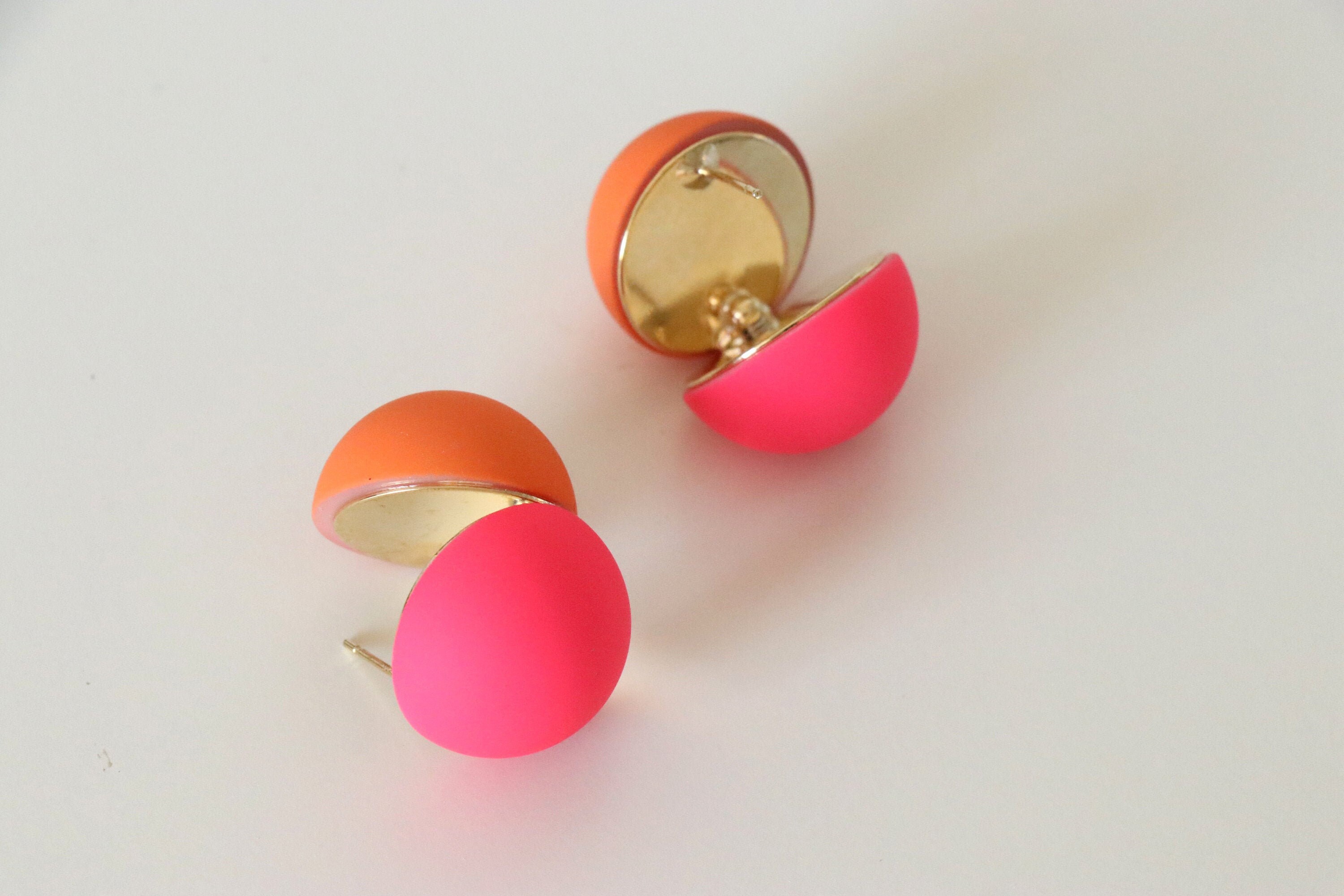 Funky earrings / Graphic earrings / Statement earrings / Etsy