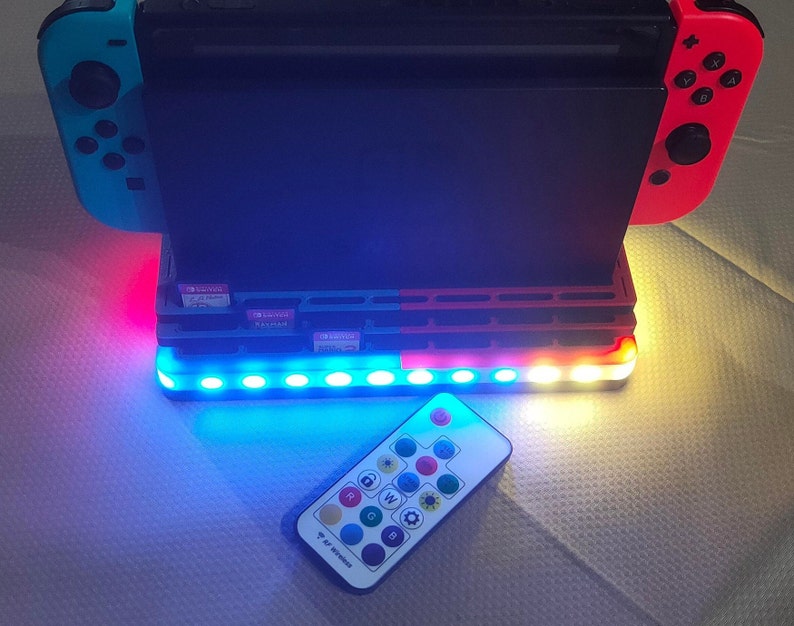 Dock Nintendo light LED switch with 21 cartridges holders 6 Etsy