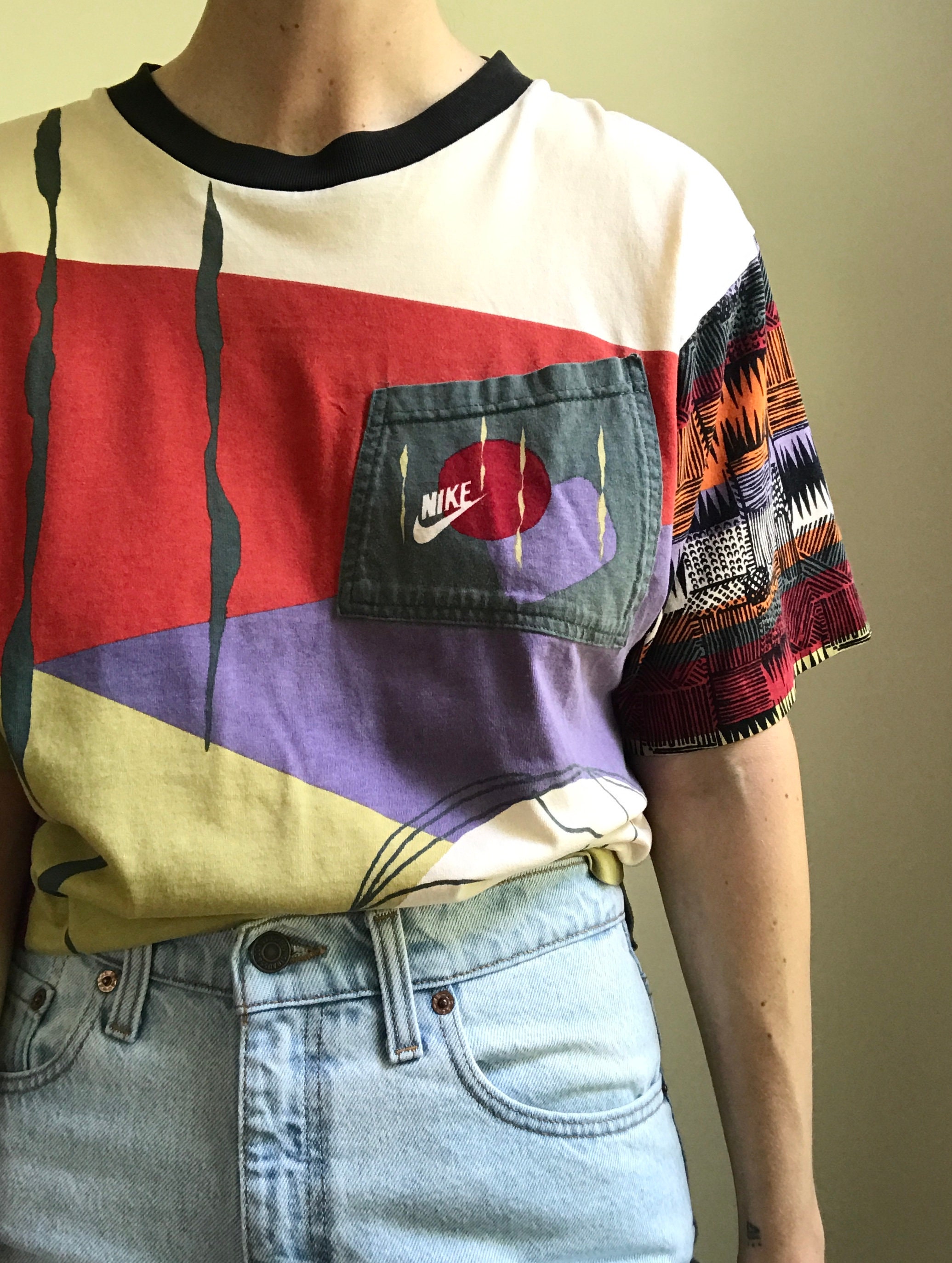 Vintage 90s Nike Charles Barkley 34 Overprint T-shirt // | Etsy Israel