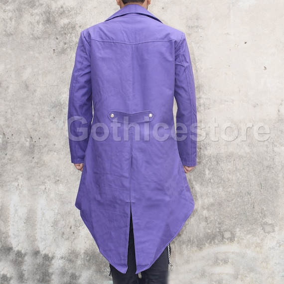 purple tailcoat jacket