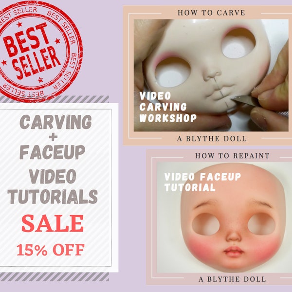 Blythe Tutorial, Blythe Faceup Tutorial and Blythe Carving Tutorial, Doll Making