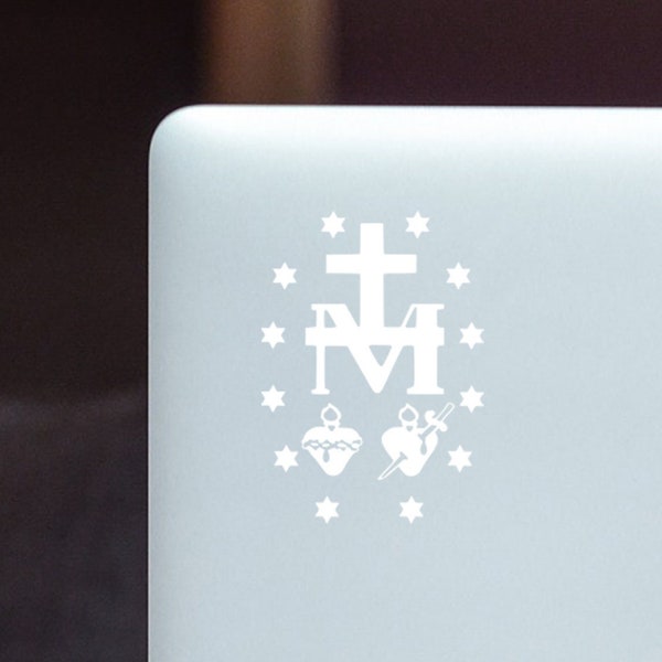 Miraculous Medal mini/micro - Laptop - waterbottle - coffee cup decal