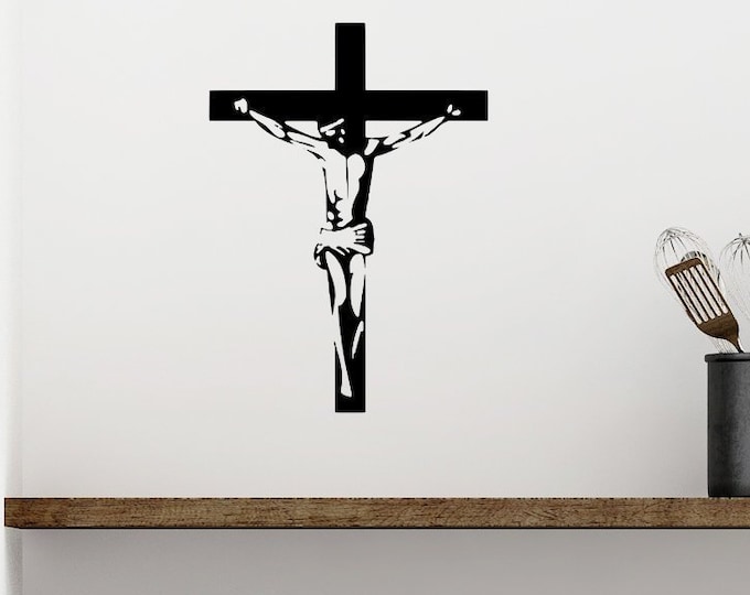 Catholic Crucifix Vinyl wall decal