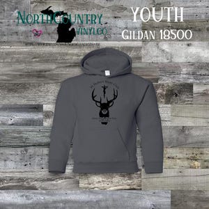 St Hubert - Patron Saint of Hunters - YOUTH hoodie