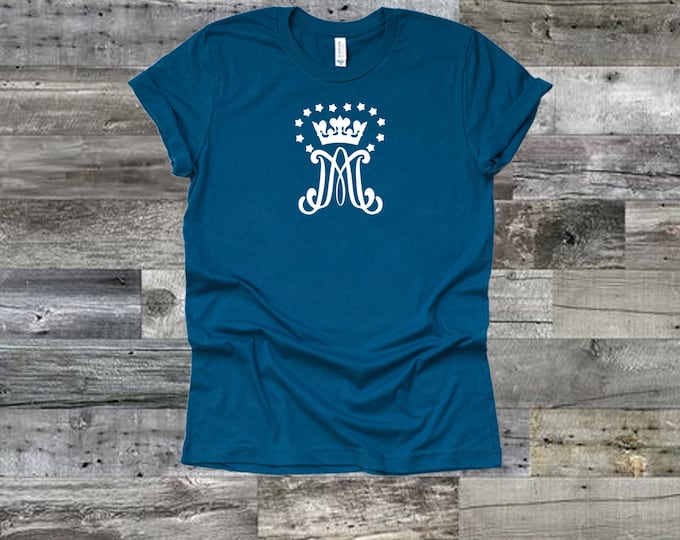 Ave Maria - Auspice Maria - Catholic T-shirt