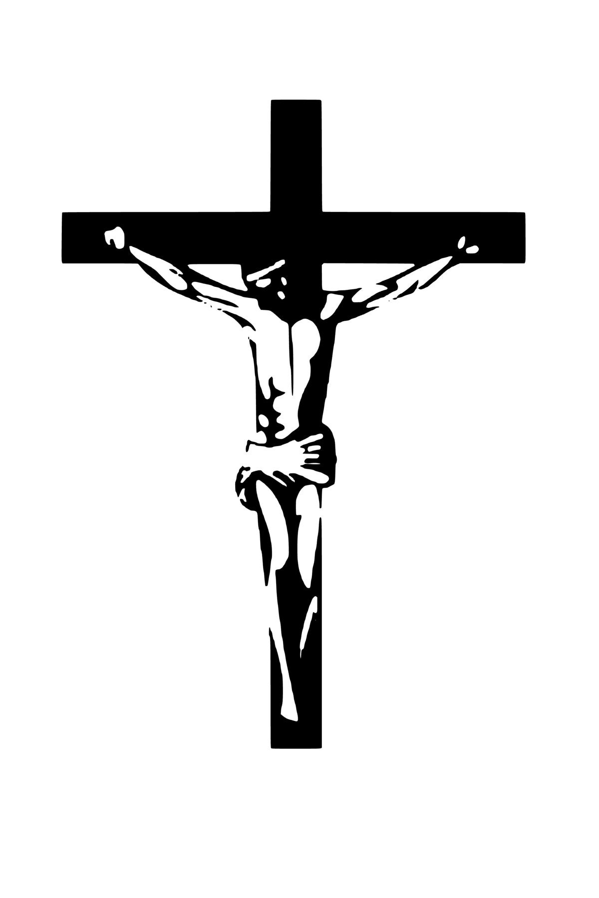 Catholic Crucifix Vinyl Wall Decal | Etsy