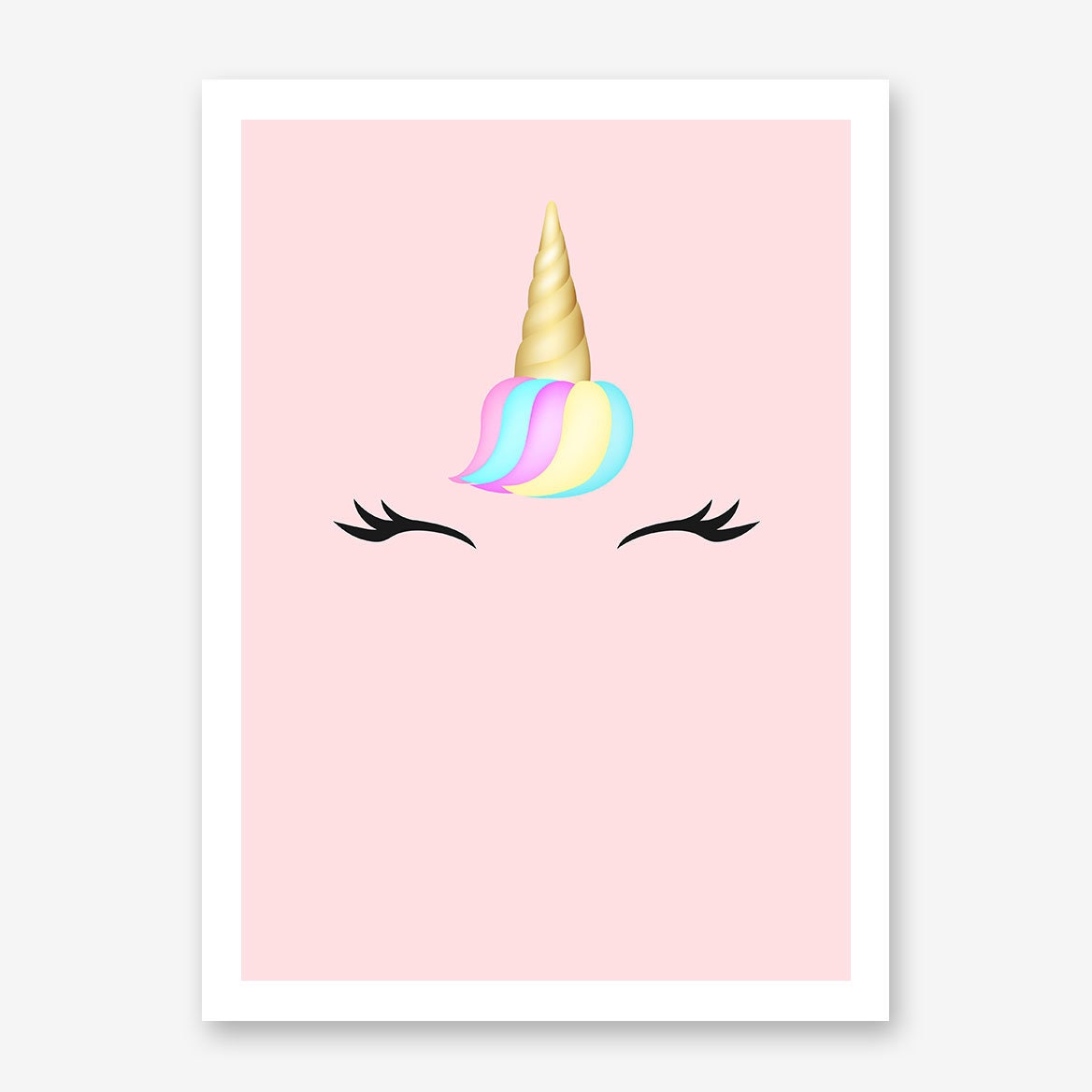 Pink Unicorn Poster Print Kids Poster Print Nursery Poster - Etsy