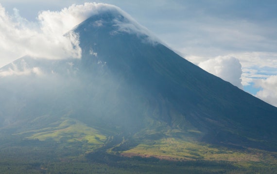 Mountain Mayon Legazpi Philippines Wall Art Home Decor Etsy