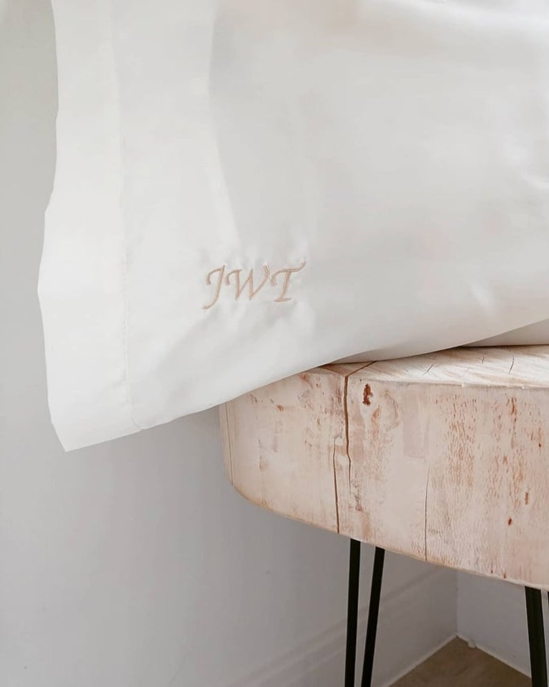 personalised silk pillowcase