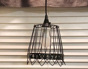 Wire Basket Light - Etsy