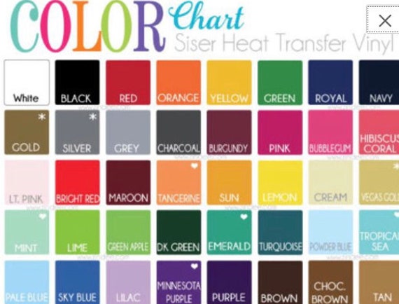 Military Color Chart