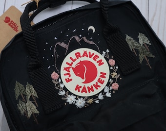 Kanken Pacific Northwest Embroidery, PNW Backpack Hand Embroidered Fjallraven For Men and Women, Personalized Unisex Outdoor Design