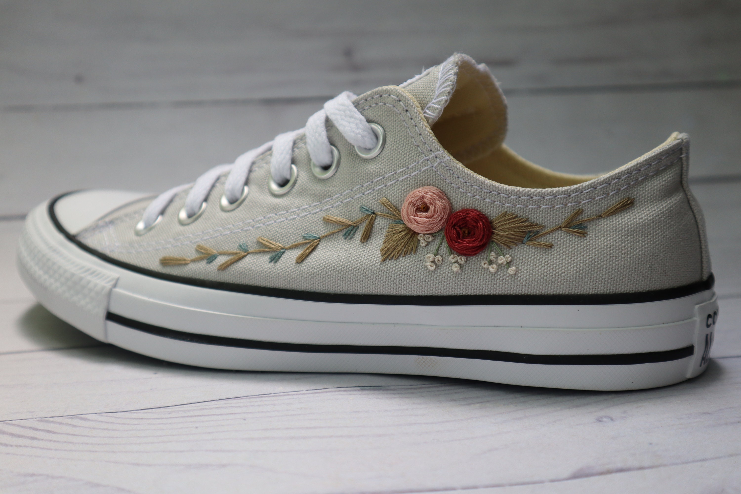 Custom Converse Chuck Taylor All Star LOW Shoes Embroidered by - Etsy Israel