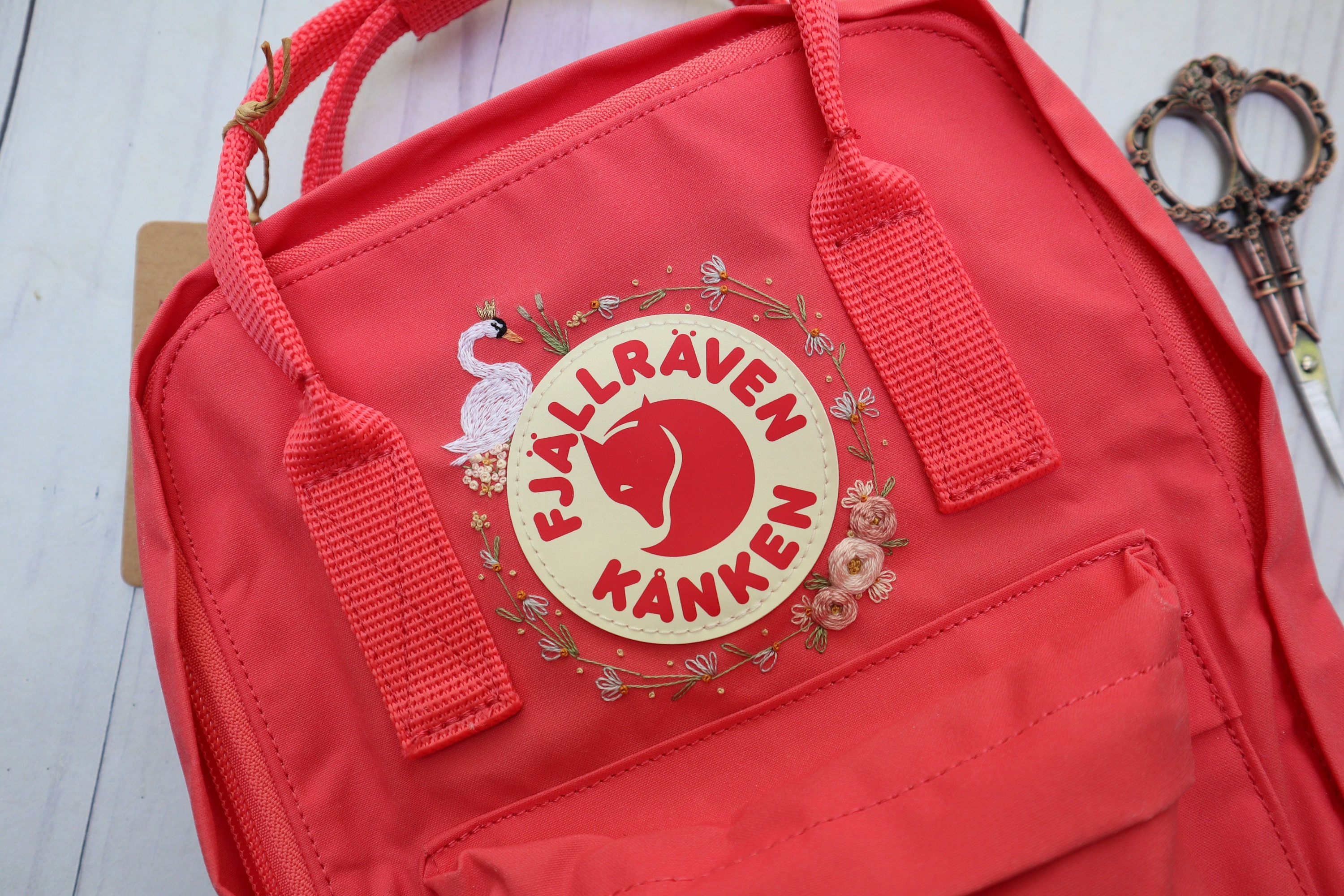 Custom Kanken Mini Backpack Hand Embroidered with Personalized Etsy