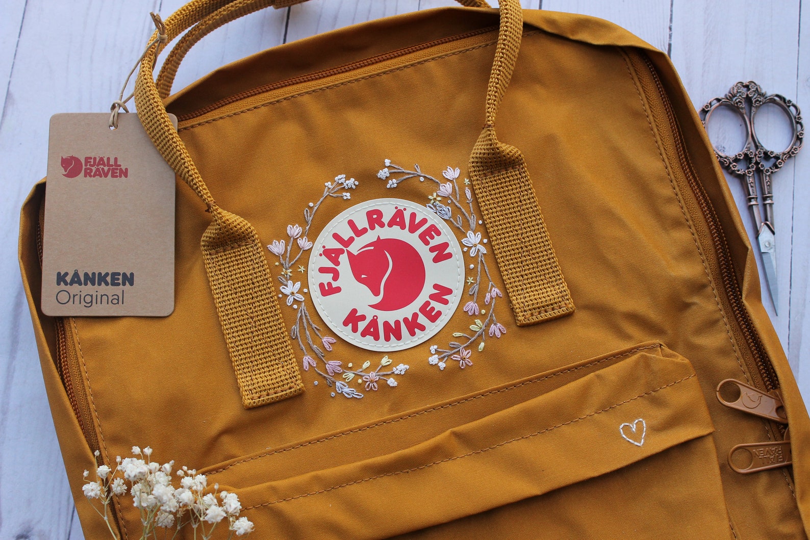 Embroidered Kanken Backpack Fjallraven Hand Embroidery on Etsy