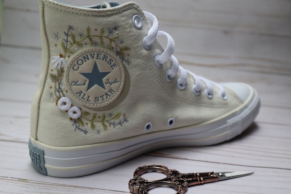 Converse Chuck Taylor All Star Shoes Embroidered by Hand to - Etsy