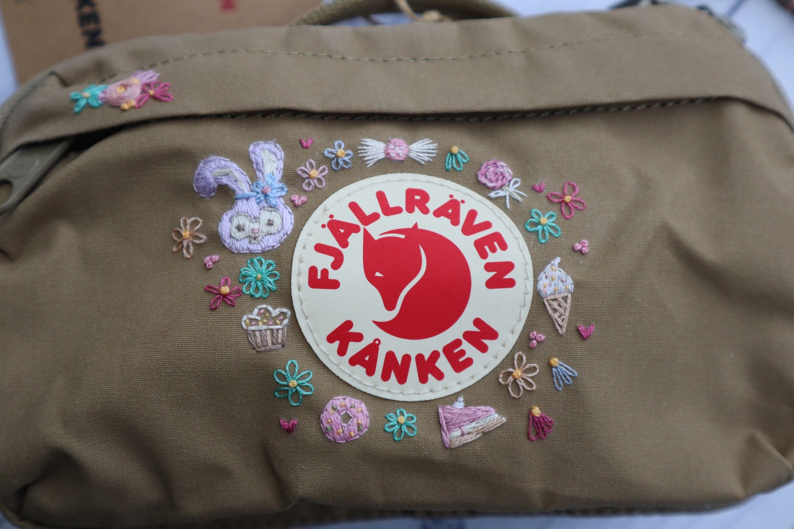 Fanny Pack Embroidery Fjallraven Kanken Hip Pack Custom Hand Etsy