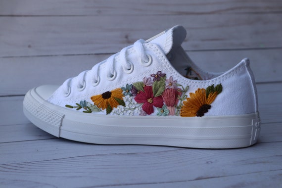 Embroidered Vans Slip On Shoes – AfterAugustCo