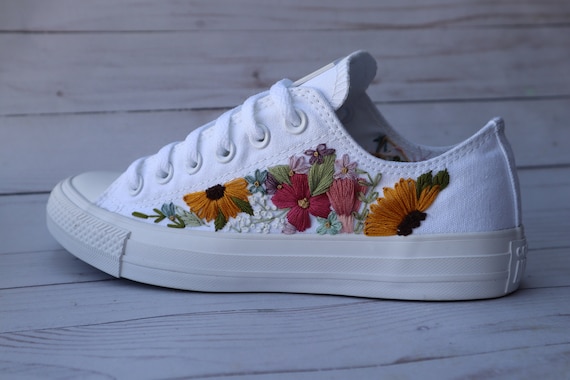 Embroidered Vans Slip On Shoes – AfterAugustCo