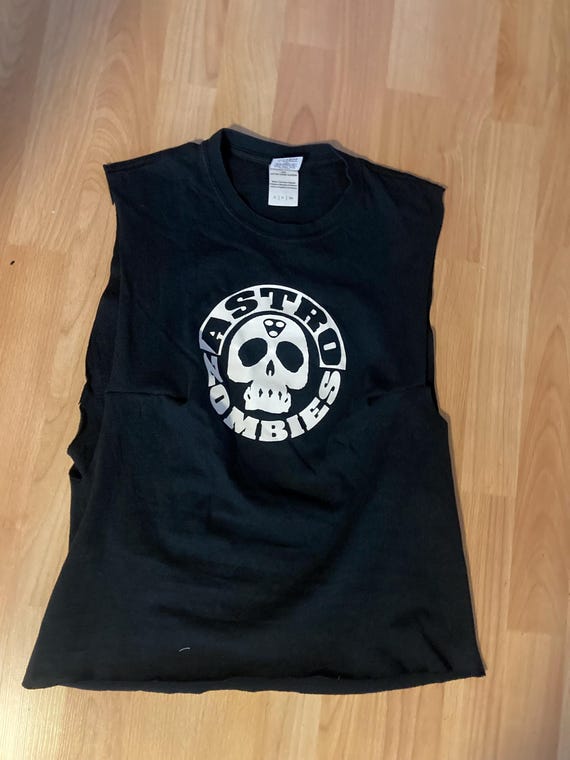 Vintage Band Shirt Astro Zombies Psychobilly 80s Inspired Muscle 