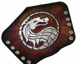 Mortal Kombat Bracer, Custom&Personalize Leather Bracelet