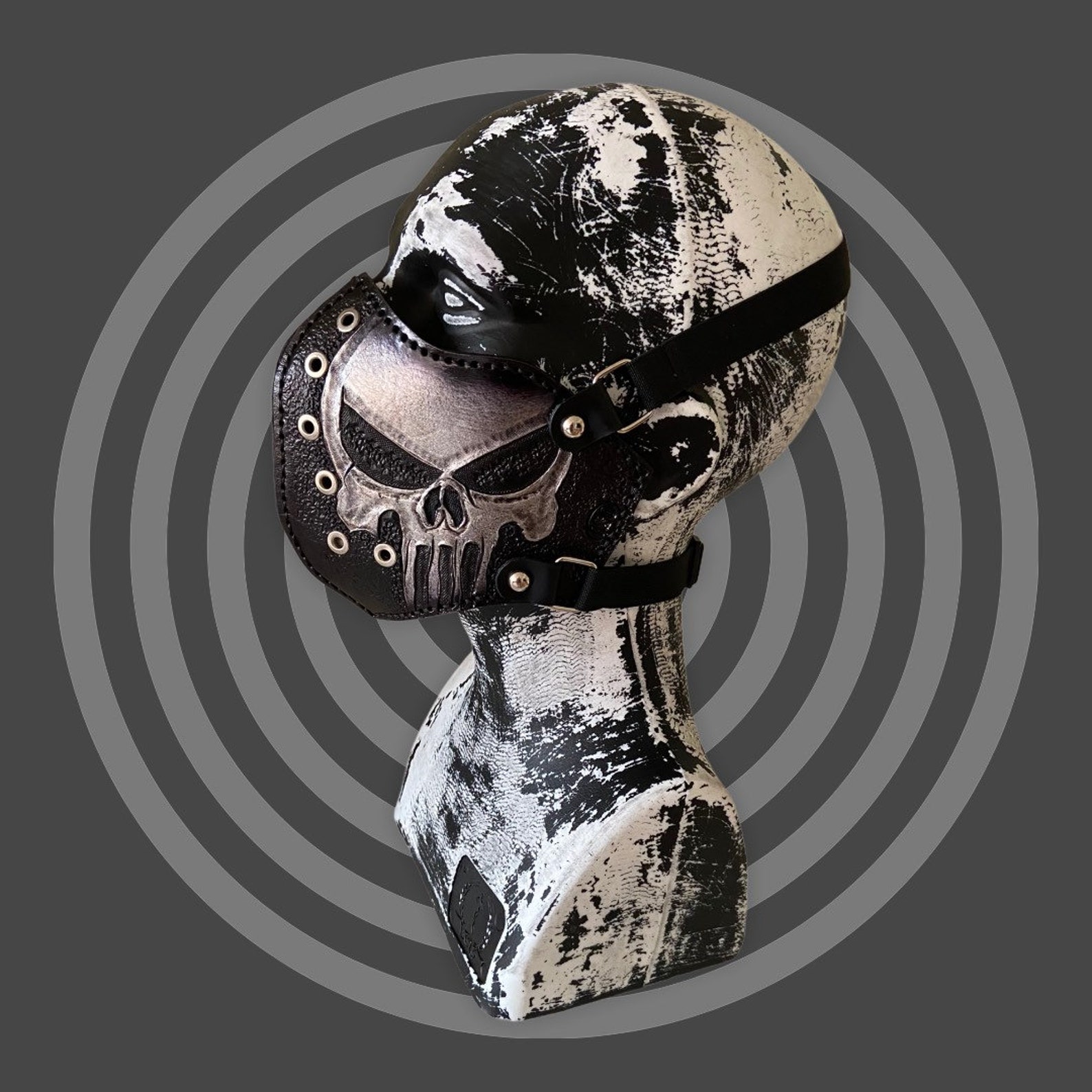 Custom Leather Skull Mask Motorcycle Mask Protective Mask Etsy