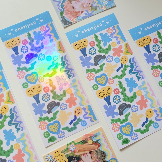 nct dream hello future holograhic deco polco sticker sheet etsy australia