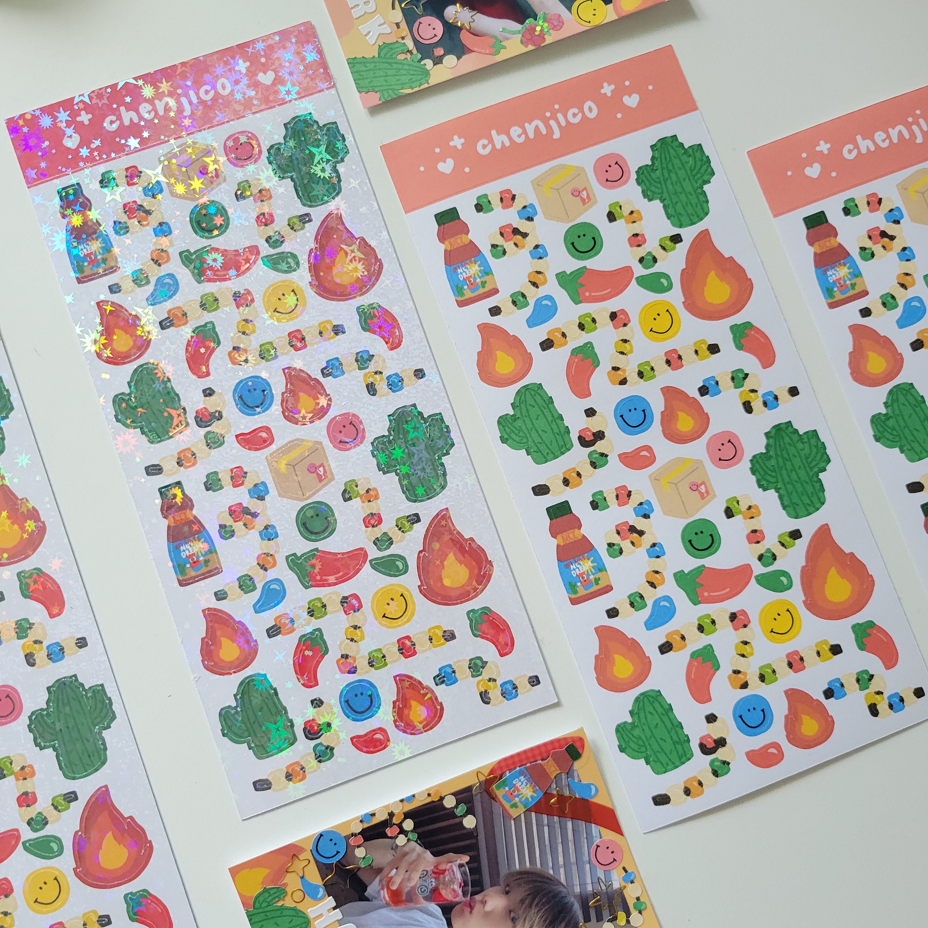 NCT DREAM Hot Sauce Holograhic Deco Polco Sticker Sheet | Korean K-Po…