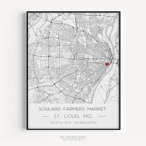 Anniversary gift for husband, where we met map, anniversary gift for boyfriends, anniversary gift for wife, fiancé gift, 1st anniversary image 2