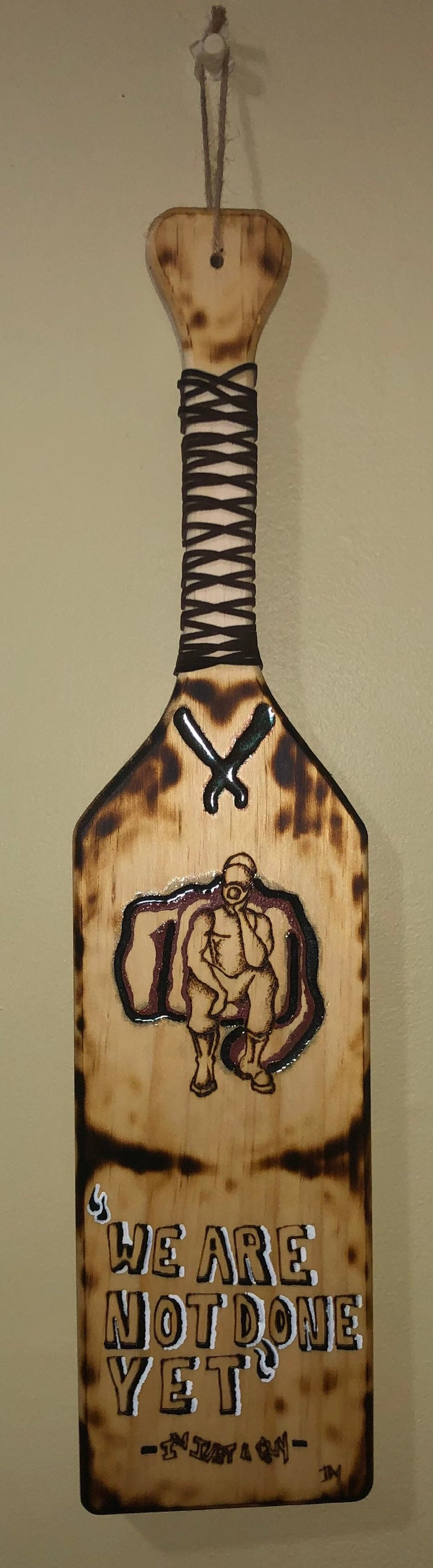 Inspirational quote paddle plaquewe are not done Etsy