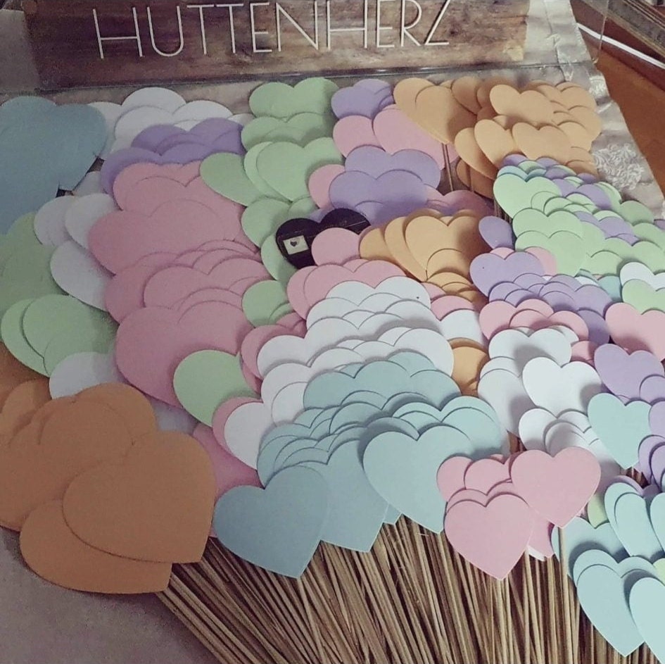 230 Stk. Lila Holzherzen – 1,5 Cm Große Streudeko Für Hochzeit, Tischdekoration & Basteln