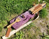 3-reihige | 3-rowed (4-string) Nyckelharpa Einzelstück individual item (Schlüsselfidel, keyed fiddle, Moraharpa, Kontrabasharpa)