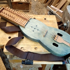 Moraharpa/Kontrabasharpa, historic Nyckelharpa, Schlüsselfidel