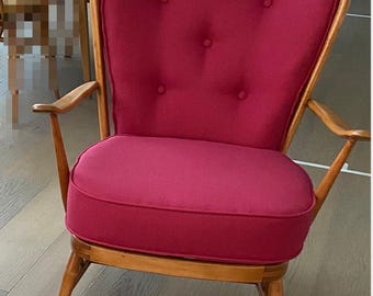 30営業日以内に発送の予約注文 - 477 Ercol ダブルボウ ローバック イージーチェア用クッション（新品）