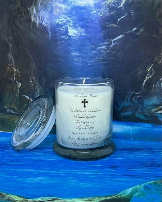 The Lord's Prayer Candle Etsy