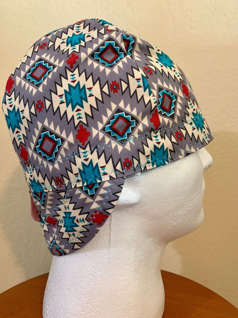 Aztec southwestern native welding caps. Etsy