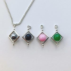 Small Fidget Spinner necklace discreet jewelry unisex Everyday Calming Relaxing thoughtful gift