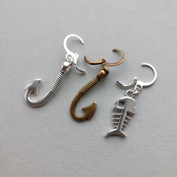 Gold Men's Fish Hook Earrings Semitree 50pcs 316 Stainless Steel Ear Wire  Hooks Wholesale Gold