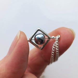 Small Fidget Spinner necklace discreet jewelry unisex Everyday Calming Relaxing thoughtful gift