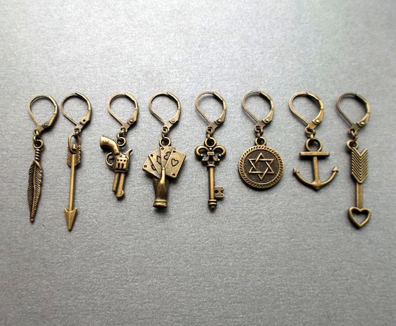 Earrings for men etsy best sale