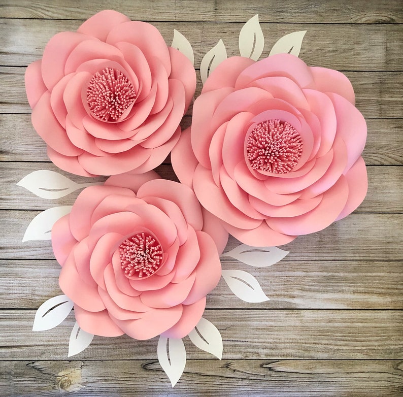 Paper Flowers Template for Large Paper Flowers Wedding Home Etsy