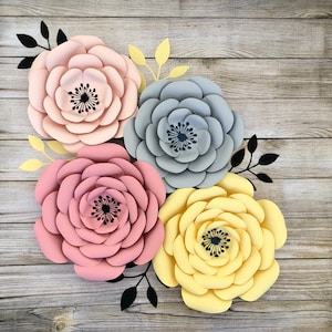 DIY Paper Flower Template: Printable Trace & Cut Files (PDF)