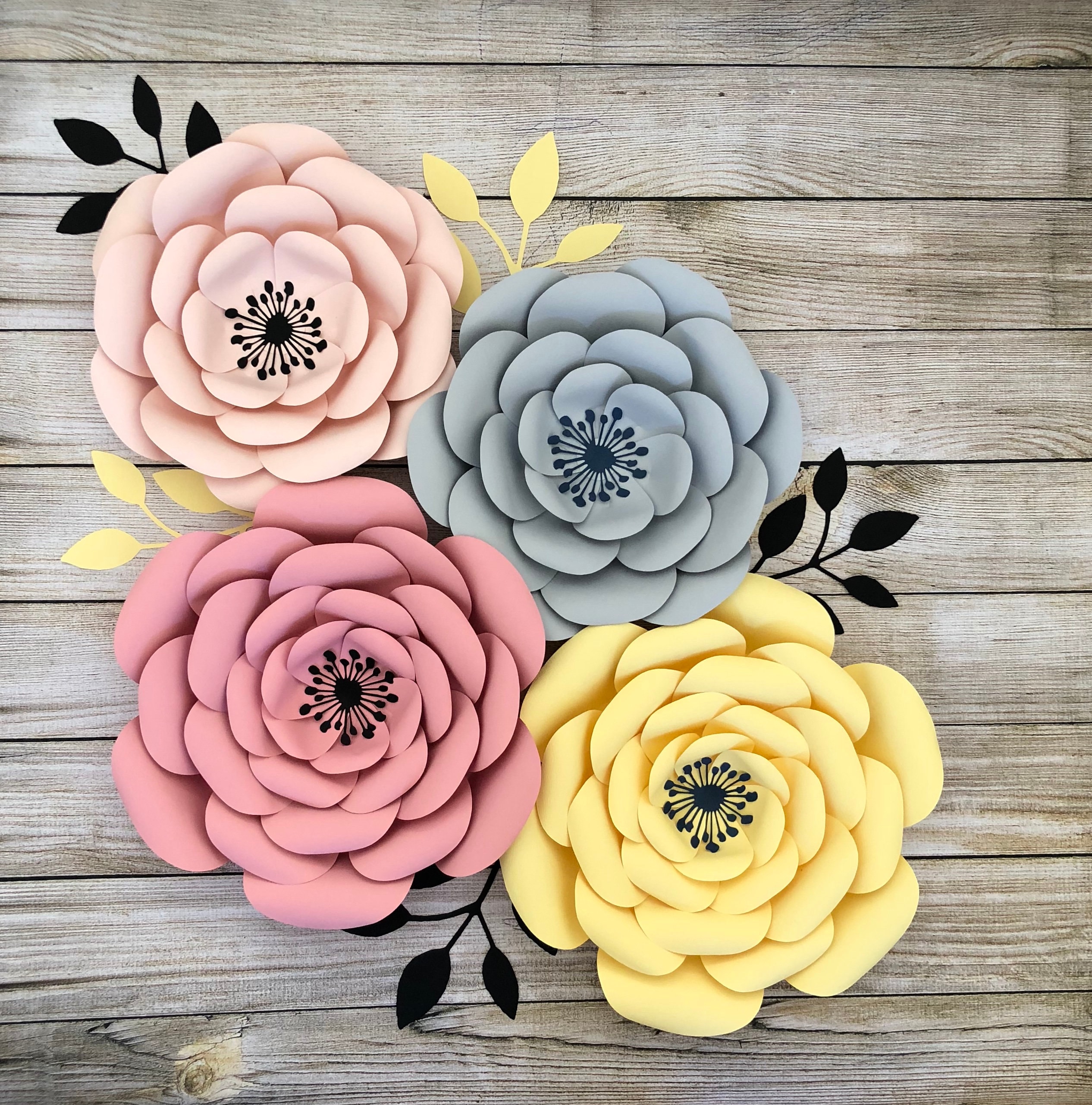 PDF Paper Flower Template DIY Paper Flower for Event Decor Etsy Canada